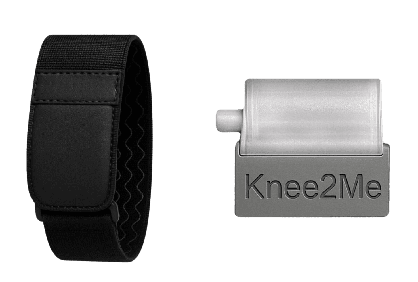 Knee2Me product close-up showing soft-touch finish and strap